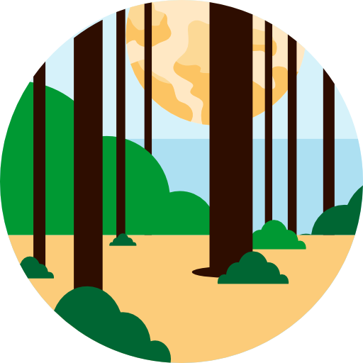 숲 Roundicons Premium Circle flat icon