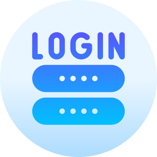 ログイン Basic Gradient Circular icon