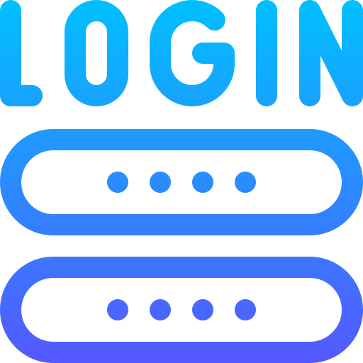 Login Basic Gradient Lineal color icon