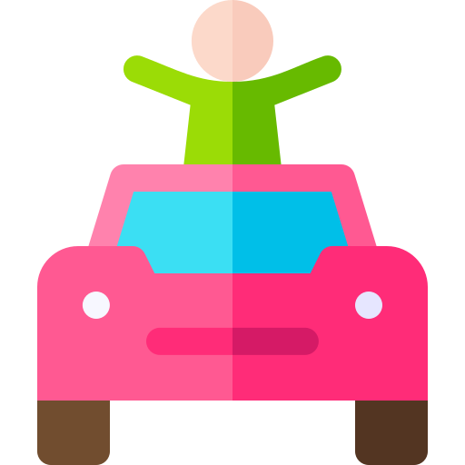 Road trip Basic Rounded Flat icon