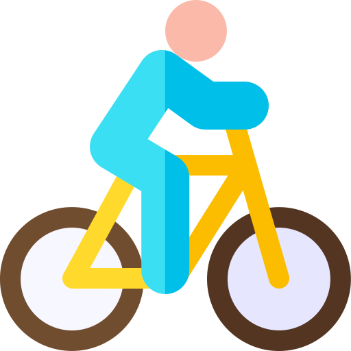 cyclisme Basic Rounded Flat Icône
