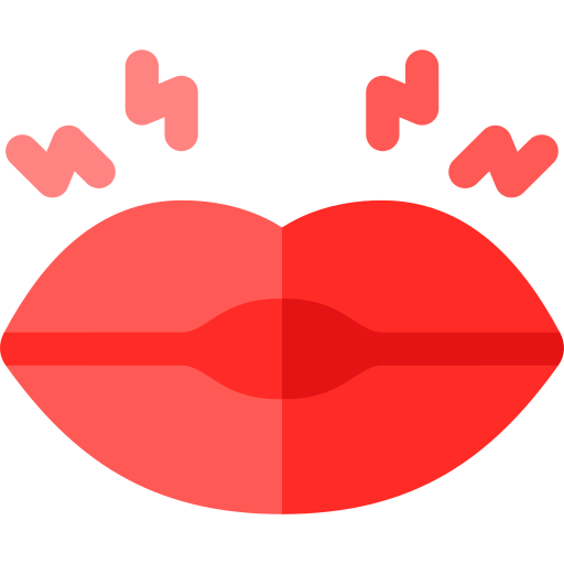 lippen Basic Rounded Flat icon