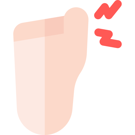 Палец на ноге Basic Rounded Flat иконка