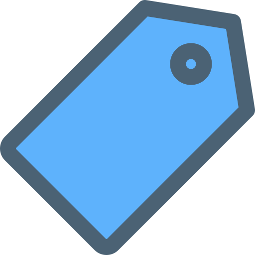 Étiqueter Generic Blue Icône