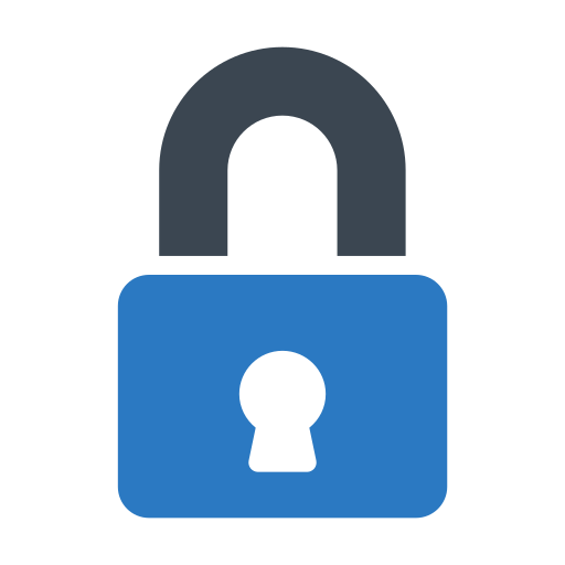 Padlock Generic Blue icon