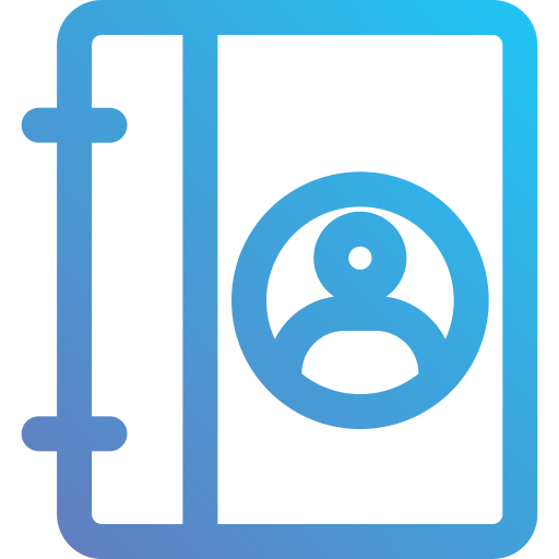 Phone book Generic Gradient icon