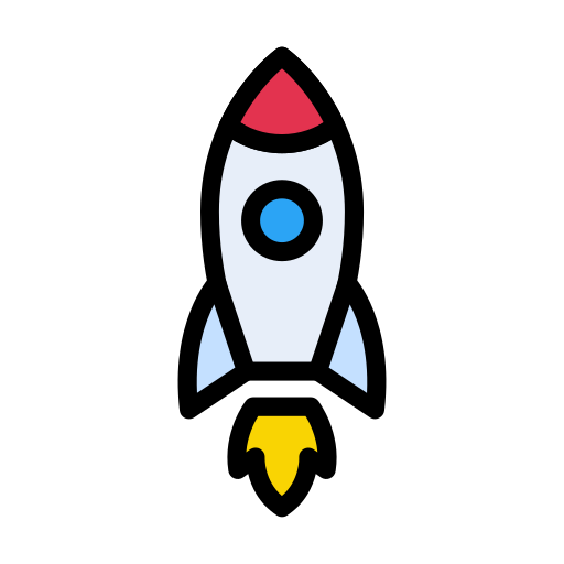 Rocket Vector Stall Lineal Color icon