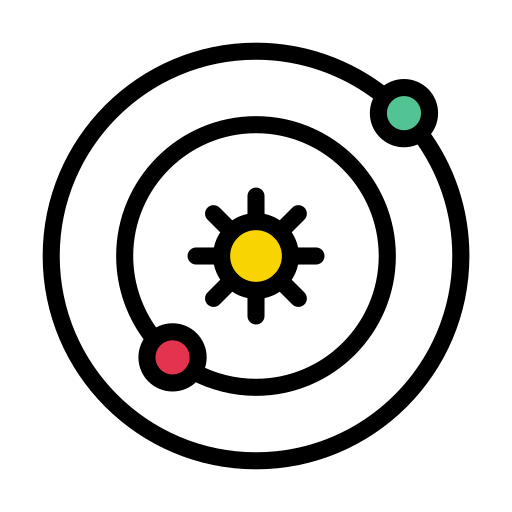 Orbit Vector Stall Lineal Color icon