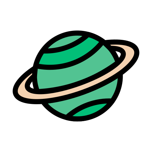 planet Vector Stall Lineal Color icon