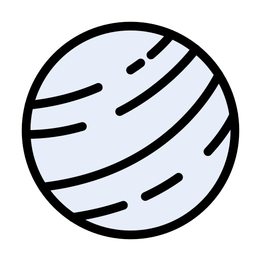 planet Vector Stall Lineal Color icon