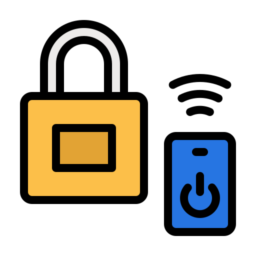 Padlock Generic Outline Color icon