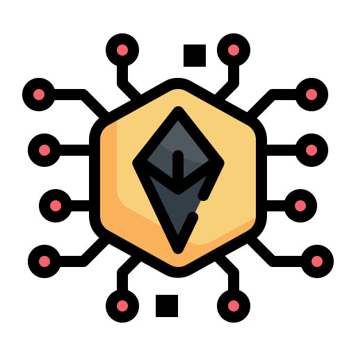 Crypto Generic Outline Color icon