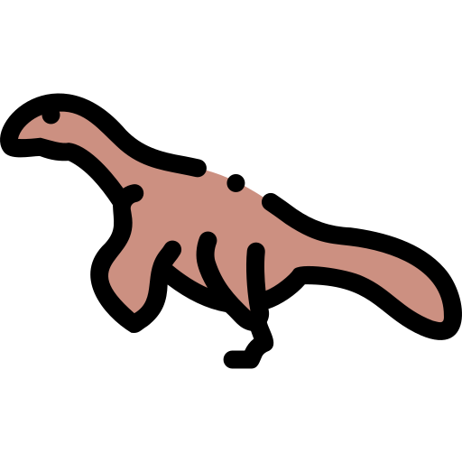 Dinosaur Detailed Rounded Lineal color icon