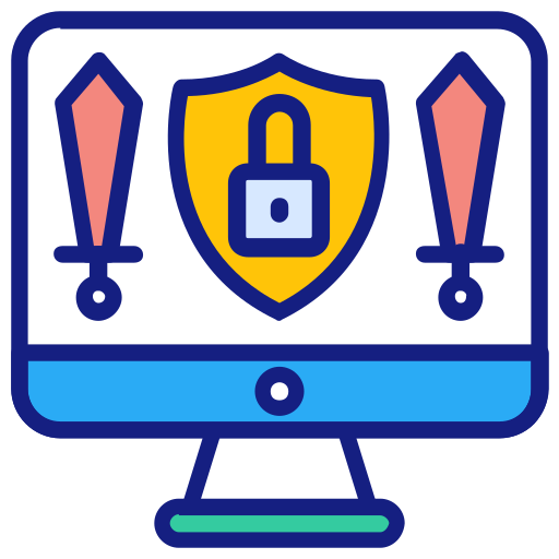 Secure computer Generic Outline Color icon