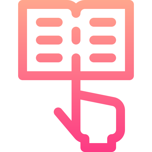 Reading Basic Gradient Lineal color icon