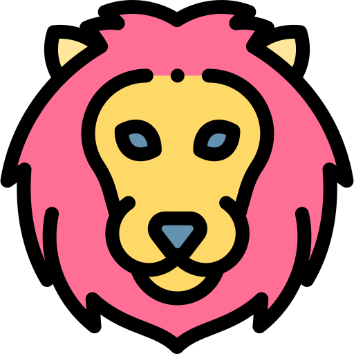 Leo Detailed Rounded Lineal color icon