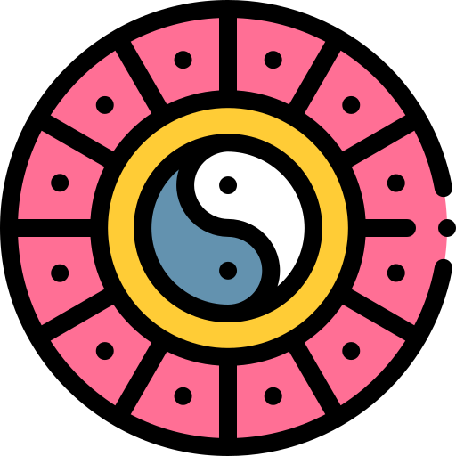 horoskop chiński Detailed Rounded Lineal color ikona