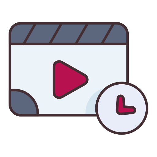 videoclip Generic Outline Color icon