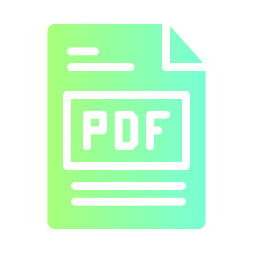 archivo pdf Generic Flat Gradient icono