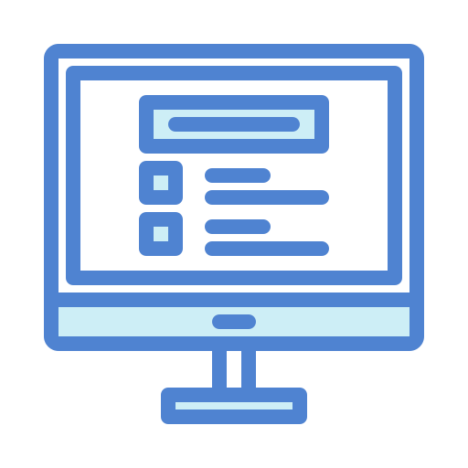 온라인 테스트 Generic Blue icon