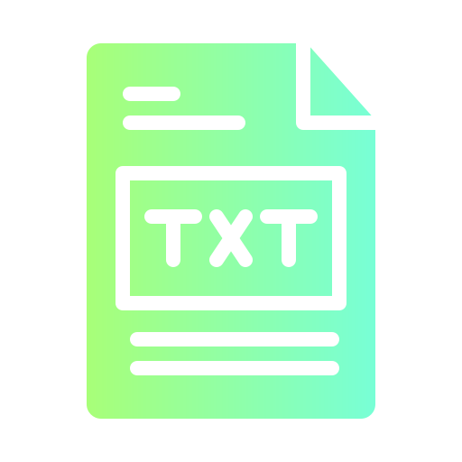 Txt Generic Flat Gradient icon