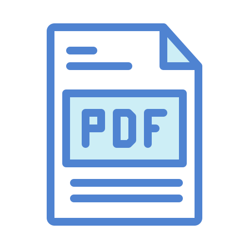 fichier pdf Generic Blue Icône