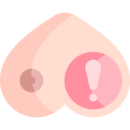 乳癌 Kawaii Flat icon