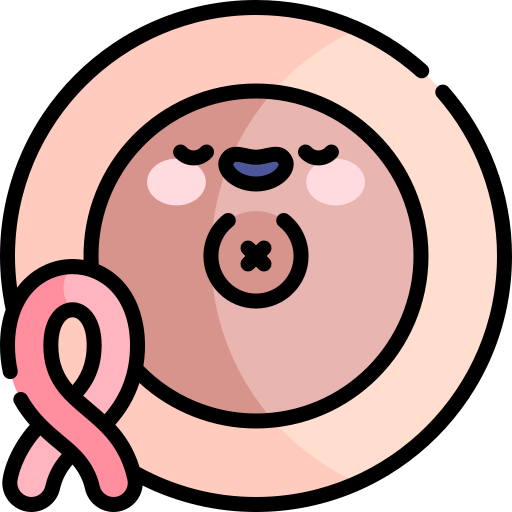 Breast cancer Kawaii Lineal color icon