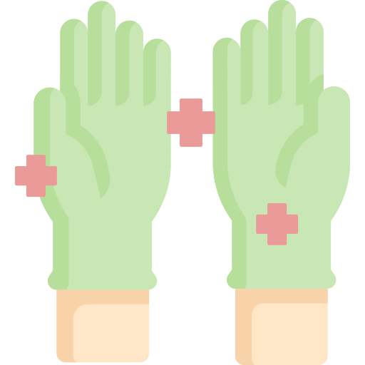 Rubber gloves Special Flat icon
