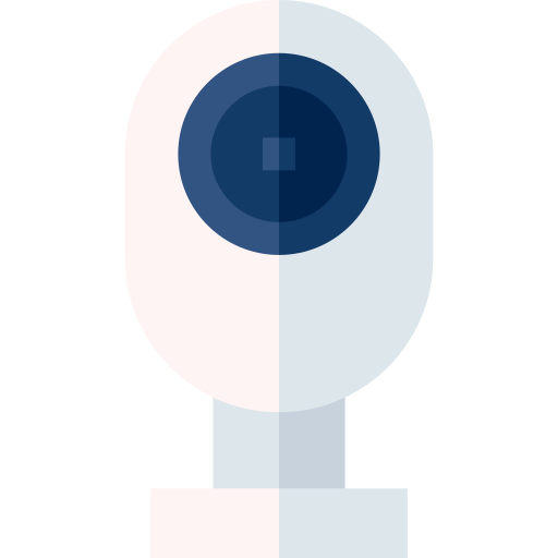 Security camera Basic Straight Flat icon