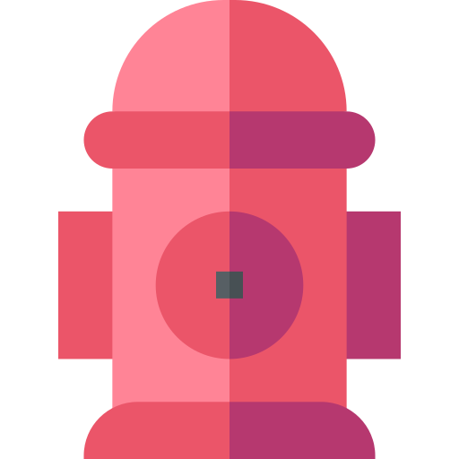 Fire hydrant Basic Straight Flat icon