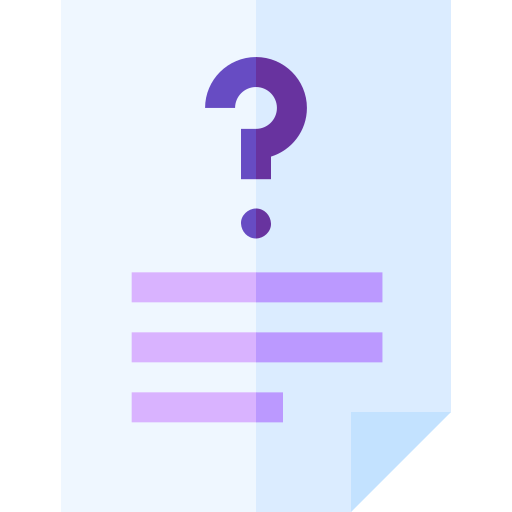 Question Basic Straight Flat icon