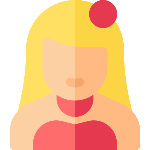 Женщина Basic Rounded Flat иконка