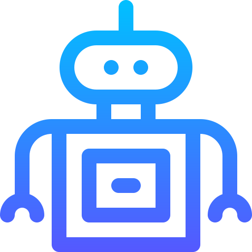 roboter Basic Gradient Lineal color icon