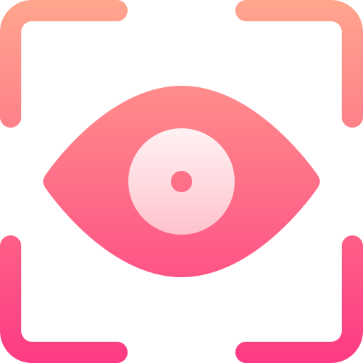 oog scan Basic Gradient Gradient icoon