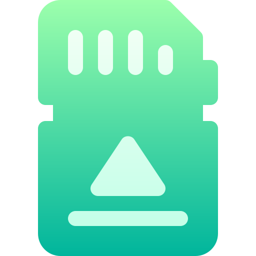 tarjeta de memoria Basic Gradient Gradient icono