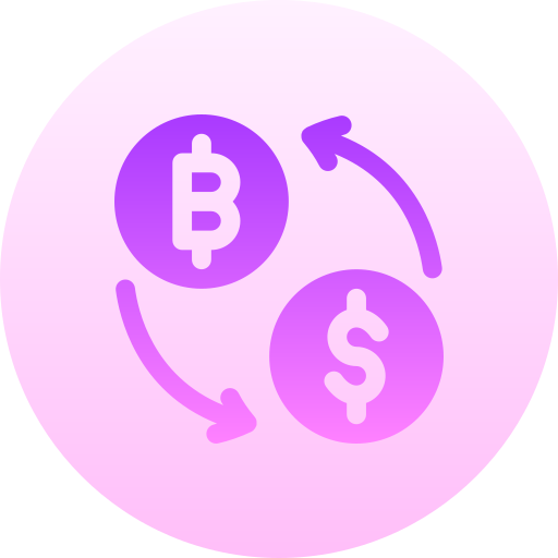 intercambio Basic Gradient Circular icono