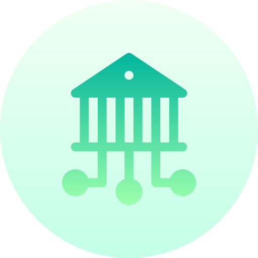 Internet banking Basic Gradient Circular icon