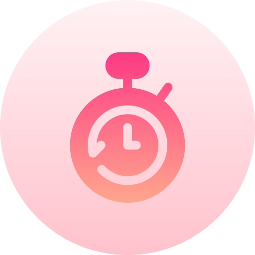 Time Basic Gradient Circular icon