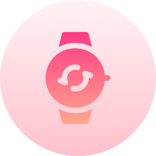smartwatch Basic Gradient Circular icoon