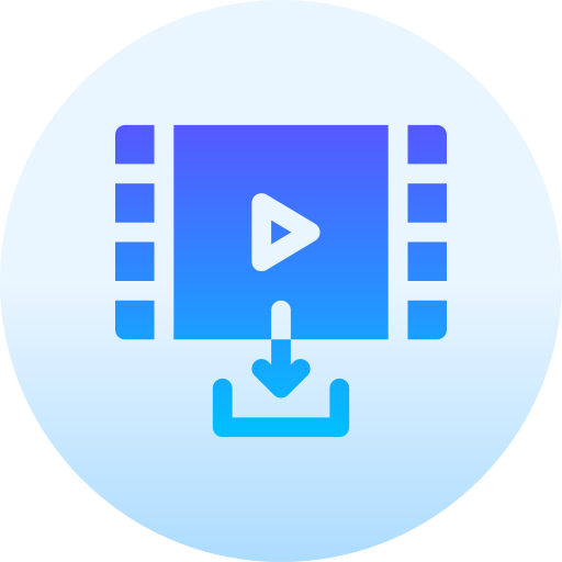 video Basic Gradient Circular icono