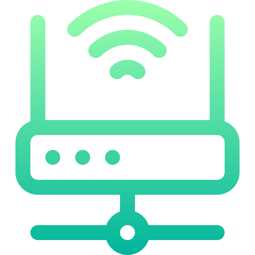 Router Basic Gradient Lineal color icon