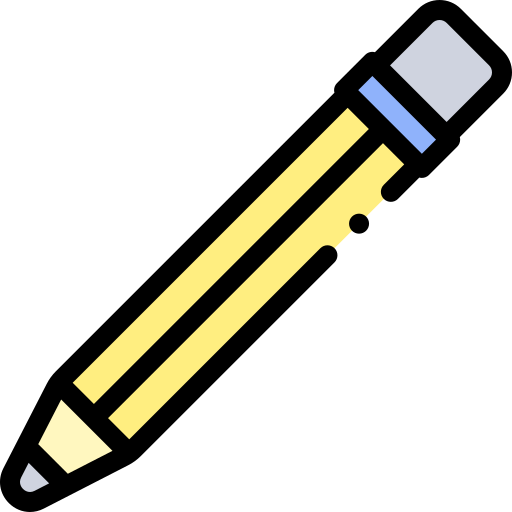 鉛筆 Detailed Rounded Lineal color icon