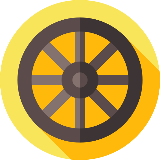 las Flat Circular Flat ikona
