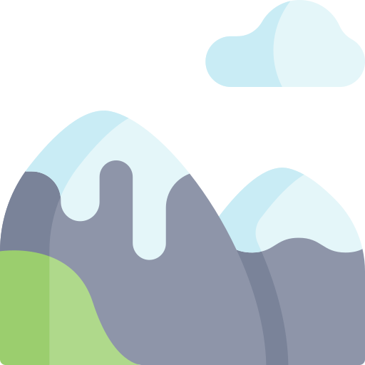 Mountain Kawaii Flat icon