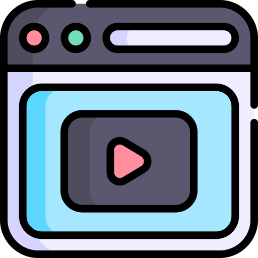 video Kawaii Lineal color icon