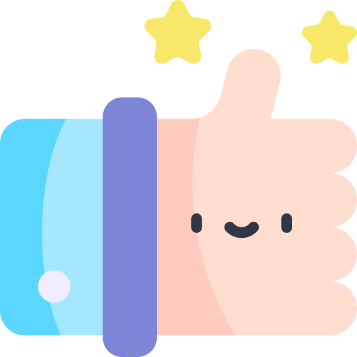 Thumbs up Kawaii Flat icon