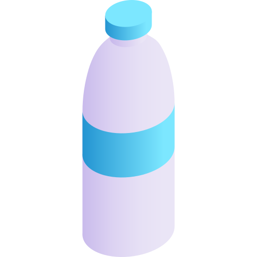 botella de agua Gradient Isometric Gradient icono
