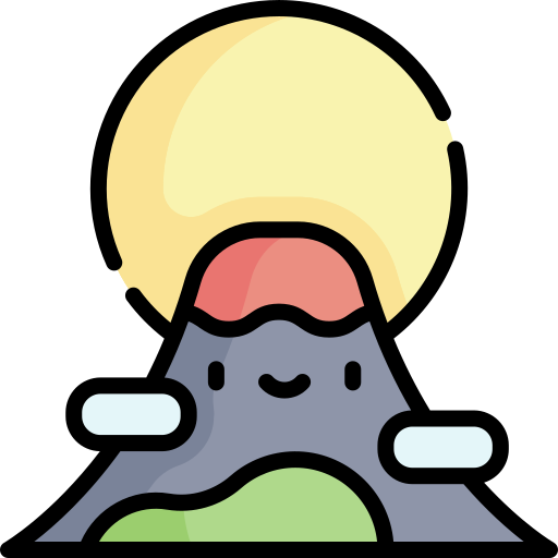 fuji Kawaii Lineal color icon