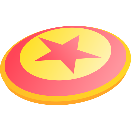 Frisbee Gradient Isometric Gradient icon